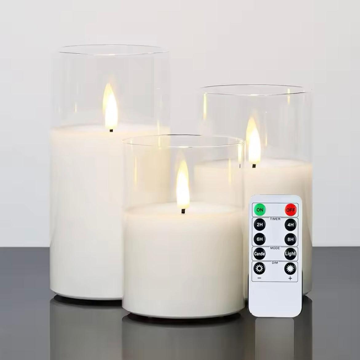 Flameless LED Candles - Long Battery Life & Flickering Effect