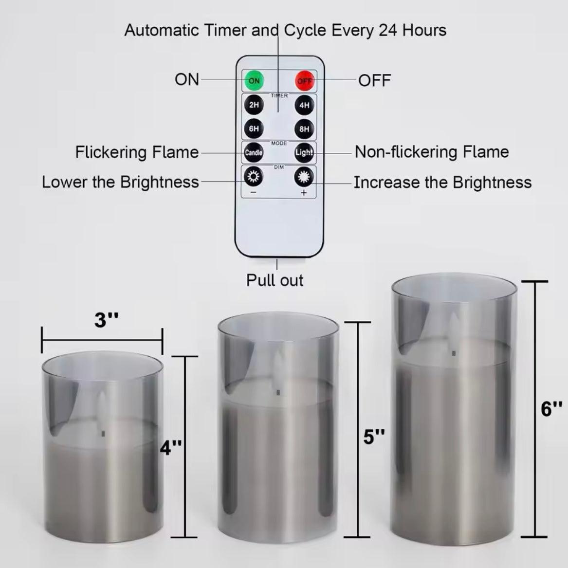 Flameless LED Candles - Long Battery Life & Flickering Effect