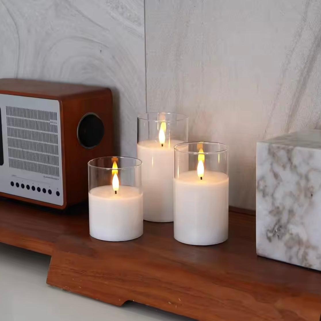 Flameless LED Candles - Long Battery Life & Flickering Effect